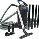 The Pond Guy ClearVac Pond Vacuum, Powerful Motor Quickly Removes Sludge & Debris, Dual Chamber Reservoir for Nonstop Use, 4 Interchangeable Nozzle Attachments, 5 Extension Tubes, 8 Ft Discharge Hose