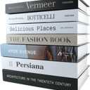 PTShadow 7 Pcs Decorative Books for Home décor,Black and whiteshelf Decor Accents Library décor for Home Sweet Stacked Books