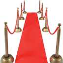 Red Carpet Runner for Party, 2 x 15 ft, Non-Woven Polyester Fabric Aisle Runner for Wedding Ceremony, Hollywood Red Carpet for VIP Awards Night Theme Party Decorations