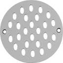 Shower Drain Cover, 4 Inch Screw-in Floor Drain Cover, Shower Floor Drain Replacement Cover,Durable Design,Easy to Install, Removable Grate with Screws(Chrome)