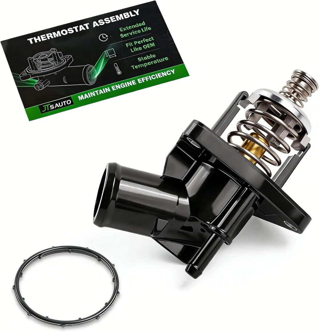 Upgraded Silverado/Sierra Engine Coolant Thermostat Housing Assembly Compatible with 2014-2018 Silverado 1500 | 2014-2019 Sierra | 2015-2020 Yukon | 2015-2020 Suburban/Tahoe & More, Replaces 15-11125