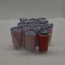 20oz Tumbler Bulk Stainless Steel Tumblers with Lid Vacuum Insulated Double Wall Travel Coffee Mug Powder Coated Tumbler Cup for Hot and Cold Drinks(Red, 12 pack) Red