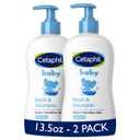 Cetaphil Baby Wash & Shampoo, 13.5oz Pack of 2, Hypoallergenic, Gentle Enough for Everyday Use, Soap Free