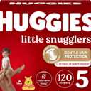 Baby Diapers Size 5 (27+ lbs), 120ct, Huggies Little Snugglers