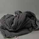 Cozy Bliss Cooling Comforter Queen Size Dual-Sided, Ultra-Soft Cooling Blankets for Hot Sleepers and Night Sweats, Breathable Lightweight Silky Smooth, Dark Grey Full/Queen, 90"x 90")