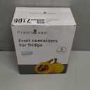 5 PCS Large Fruit Containers for Fridge - Leakproof Food Storage Containers with Removable Colander - Dishwasher & microwave safe Produce Containers Keep Fruits, Vegetables, Berry, Meat Fresh longer