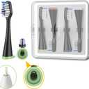 Brush Heads for Waterpik Complete Care 5.0/9.0 (4-Pack, Black)