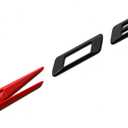 1Pc Z06 Emblems 3D Badge Nameplate Letter Compatible with 2023-2024 C8 85623536 OEM Size (Black Red)