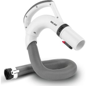 Pvc, Steel Upgraded Replacement Hose Handle for Shark Rotator Lift-Away Vacuum Models For Series NV355 NV356 NV357 NV358 NV370 UV440 (NV360 Blue UV550 Gray NV391 Red) OEM # 153FFJ (White)