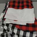 Ceenna 12 Pcs Giant Christmas Stocking Jumbo Christmas Stockings Bulk 34" Inch Tall Oversized Large Xmas Fillable Christmas Stocking Christmas Tree Hanging Ornaments for Decoration (Red, Black, White)