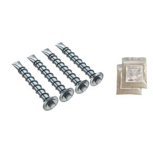 AK-4 Asphalt Anchor & Grout Kit - Four 1500 lbs. Pull Rated SP10-38 Chemical Anchors (5/8" x 6") with 2 EPX2 Anchoring Cement Bags