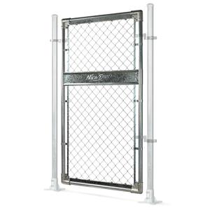 DooToo 3x5FT(31.5" W x 59.0" H) Heavy Duty Galvanized Steel Chain Link Gate, Durable Outdoor Fence Gate Easy Installation for BackyardGardenPet Yard