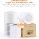 AIRROMI A2001 HEPA Air Purifier Replacement Filter, 3-In-1 Original Filter, Remove 99.97% of 0.3 Micron Particle 1 Pack White Activated Carbon