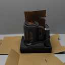 Electric Tea Kettle, INTASTING Glass Electric Kettle with tea Infuser and Precise knob temperature control, 1200W Fast Heating, BPA-Free, Easy to Clean, 1 Liter (Dark Gray)