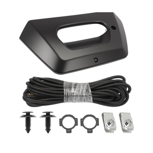 Backup Camera with Tailgate Handle Bezel Trim Compatible with 2002 2003 2004 2005 2006 Avalanche 1500 2500 Pickup Truck Replaces 93440179 15094722 GM1916104 GM1916105