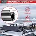 64"x39"x8" Universal Heavy Duty Roof Cargo Rack Anti-Rust Top Luggage Rack