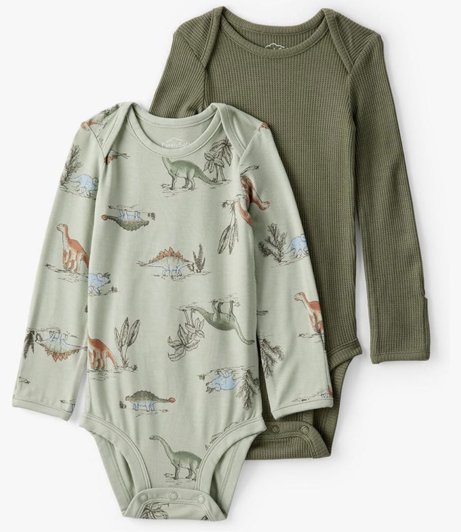 Carter's Baby Boys' Purelysoft 2-pack Long Sleeve Bodysuit.9M