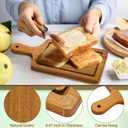 Kochorie 6 Sets Baby Shower Prizes for Game Winners 49 Pcs Square Acacia Wood Cheese Board Gift with Knives Spoons Gift Bags Kitchen Towels Bridal Shower Party Favors for Guests
