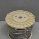 1/4" Stainless Steel Cable 150FT, 7x19 Strand Wire Rope Aircraft Cable with Clamps & Thimbles, 6400lbs Breaking Strength for Zipline Cable, String Light Hanging, Clotheslines and DIY Projects