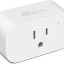 TREATLIFE Smart Plug, 2.4GHz 15 Amp WiFi Smart Outlet with Child Lock and Vacation Mode, Reliable WiFi Connection, Compatible with Alexa and Google Assistant, No Hub Required, Remote Control,1 Pack