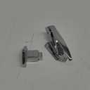Freezer Door Flush Mounted Walk in Latch Handle, 165mm, Silver Tone