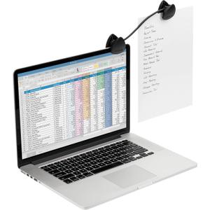 Kensington Document Holder for Typing for Laptops and Monitors, Flex Clip Copyholder, Typing Stand Document Holder, Office Paper Clip Holder, Compact Paper Holder Stand, Black 9-3/4" Wide K62081BF