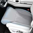 FLORICH Car Seat Extender Leg Support Cushion for Driver Seats Office Chair, Leather Widened seat Cushion for Long Drivers Universal Car Seat Cushion Legs Rest Pads-Grey