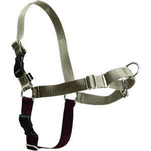 PetSafe Easy Walk Harness for Dogs - Pull-Free Walks - Patented Martingale Loop Design - Front Chest Leash Attachment - Comfort Straps - Breathable Harness Design - Large, Fawn/ Brown