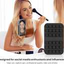 2 x Patented Magnetic Sticky Phone Suction Grip Mount for MagSafe Case,Magnet Silicone Portable Stand Holder for iPhone 16/15/14/13/12 Series and Android, Hands-Free Selfies and Videos (Black)