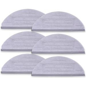 Mop Cloths Pads, Compatible with Roborock S8, S8+, S7, S7+, S7 MaxV Plus/MaxV Ultra/Pro Ultra, Robot Vacuum Cleaners, Washable Spare Parts Accessories, 6-Pack.