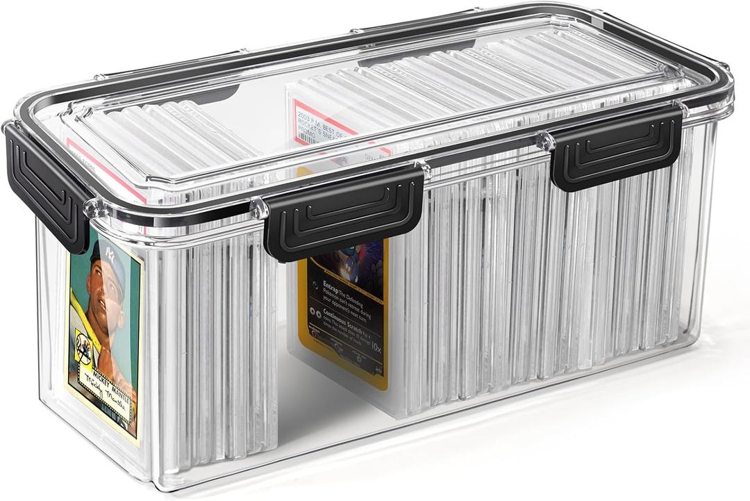Graded Sports Card Storage Box, Trading Card Storage Box, Graded Card Slab Storage Case Fits PSA BGS & SGC