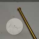 NearMoon Standing Paper Towel Holder, Kitchen Paper Towel Tissue Holder- for Bathroom Kitchen Countertop, Standard or Jumbo-Sized Roll Paper (with Marble Base, Brushed Gold)