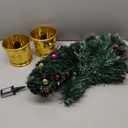 AGIRL Tabletop Christmas Tree 22 Inch Mini Artificial Christmas Tree with 30 LED String Lights, Star Tree, Tabletop Small Xmas Tree for Holiday Indoor DIY Christmas Decor