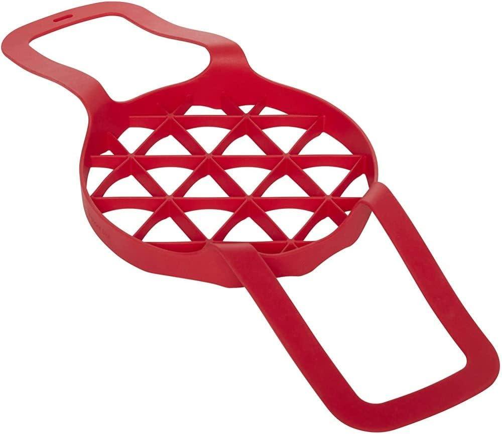 Instant Pot Official Silicone Bakeware Sling - Multi-Use, Heat-Resistant, BPA-Free, Compatible with 6-Quart and 8-Quart Cookers, Red - Ideal for Lifting, Roasting and Healthier Cooking