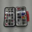 THKFISH 248pcs Fishing Accessories Kit, Double-layer Organized Fishing Tackle Box with Tackle Included Fishing Hooks, Weights Sinkers, Bass Trout Fishing Gear