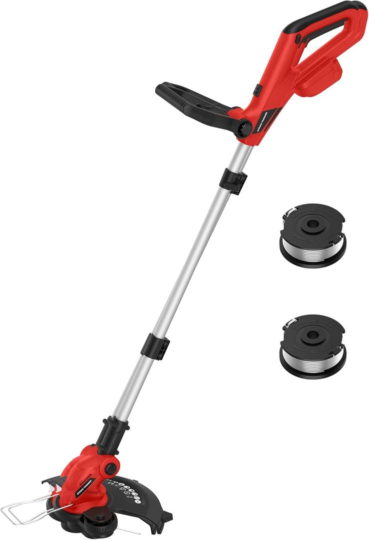 3 in 1 Cordless String Trimmer (No Battery) Compatible with Milwaukee 18V Battery, 12" Electric Weed Wacker with Auto Line Feed, Foldable Weed Eater/Edger Trimmer/Mower for Yard Garden, Grass Trimmer