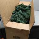 9 Modes LED Pre-Lit Blue Artificial Slim Pencil Christmas Tree - 195cm