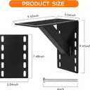 Frame Mounted Trailer Step,Boat Trailer Step,Supports up to 300 lbs,Non-Slip Surface (1 Pack, Black)