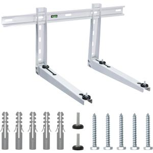 Mini Split Wall Mounting Bracket for 9000-15000 BTU Universal Air Conditioners Heat Pumps AC System, Heavy Duty Support Bracket for Ductless Mini Split, HVAC, Compressor, Max Load 330 LB