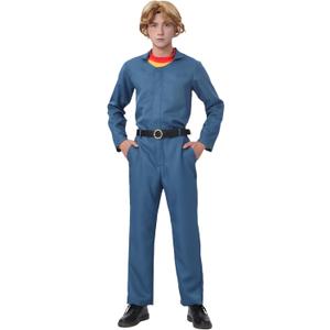C-ZOFEK Curly Cosplay Jumpsuit Halloween Gown Horror Costume US Size Coveralls for Men (X-Large) (Orange, XL)