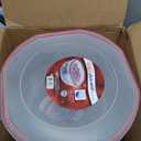 Sterilite Ultra-Seal 8.1 Qt Bowl, Large Airtight Food Storage Container, Latching Lid, Microwave and Dishwasher Safe, Clear With Red Gasket, 2-Pack (8.1 Quart)