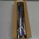 Thestoa Shower Curtain Rod Adjustable 43-78 inch, 1"Diameter Spring Tension Curtain Rod No Drill, Anti-Rust Non-Slip Shower Rod, Black Shower Curtain Rod for Bathroom Tension