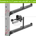 SELEWARE Power Cage Landmine Attachment, T Bar Row Landmine Attachment and Belt Squat Lever Arm for 2" x 2" or 3" x 3" Power Rack, V Bar Row Landmine Handle, Fits 1"/2" Barbells & Weight Plates