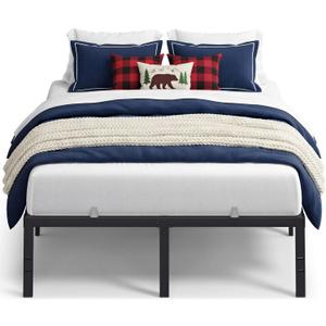 VASAGLE Full Steel Bed Frame, 16 Inches Tall, 1100lb Weight Capacity