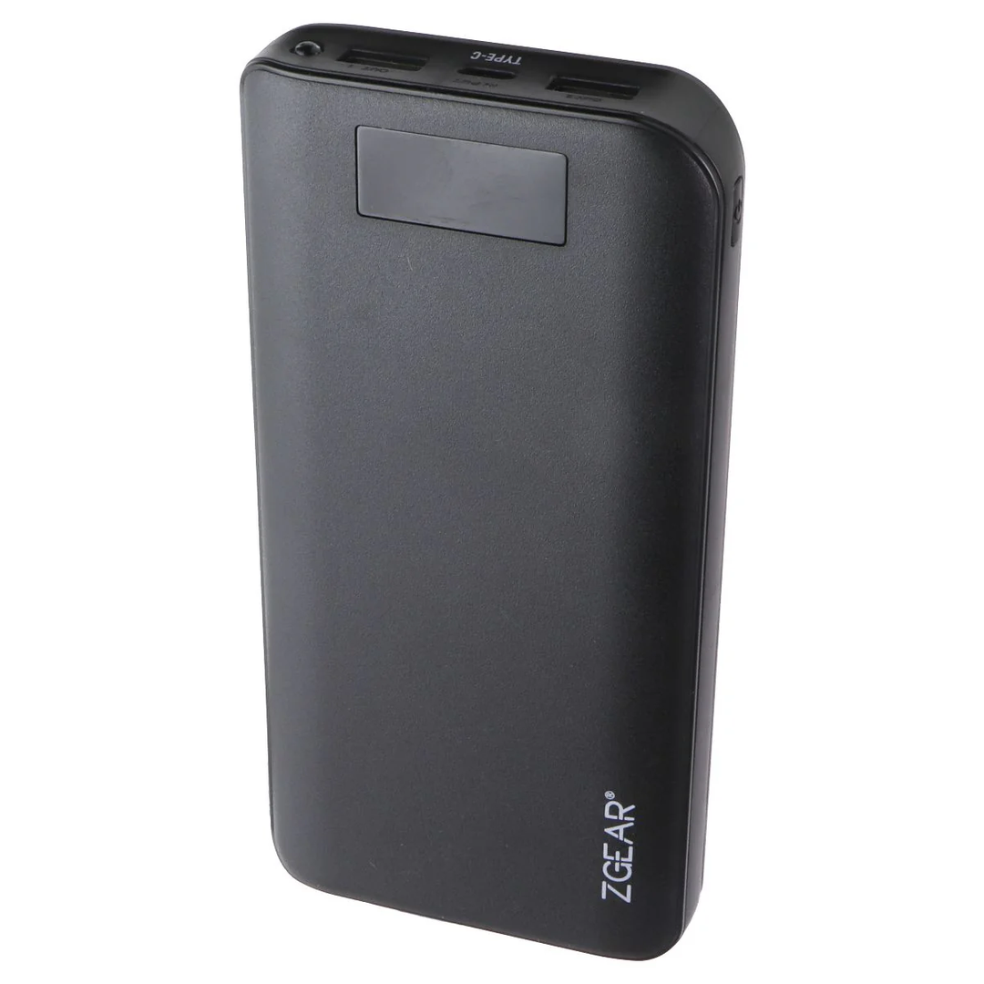 ZGEAR 20,000 mAh High Capacity Power Bank With LCD Display