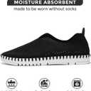 Project Cloud Womens Shoes - Lightweight Summer Loafers for Women with Memory Foam Insole - Breathable Womens Loafers - Perfect Summer Shoes for Women 2025 (Rose, Black, 10)