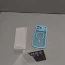 Magnetic for iPhone 17 Pro Max Case, 1X Screen Protector+1X Wrist Strap, Cute Wavy [Compatible with MagSafe][Full Camera Protection] Trendy Matte Women Girly Case for iPhone 17 Pro Max 6.9", Sky Blue