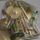 Romadedi Candelabra Tall Candle Holder - 47 inch Floor Gold Candle Holders Wedding Centerpiece for Pillar Candlestick Centerpiece Decor Set of 2