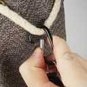 Pack of 2 Golf Club Brush Groove Cleaner with 2 Ft Retractable Zip-line and Aluminum Carabiner Lightweight and Stylish, Must-Have Golf Tool for Cleaning Dirty Clubs Groove (Blue + Black)