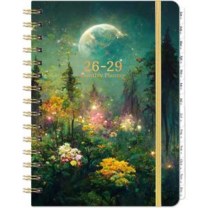 2026-2029 Monthly Planner - 3 Year Monthly Planner 2026-2029, Jul. 2026 - Jun. 2029, 6.3" X 8.4", 3 Year Calendar with 36 Months Tabs + Back Pocket - Dreaming Moon